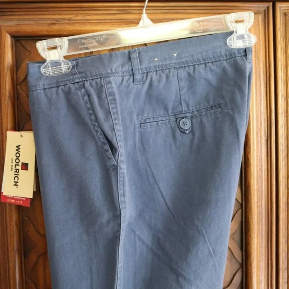 Woolrich Sunday Chino Pants -  Dark Cobalt Blue. Old money style